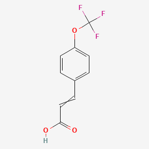 molecular formula C10H7F3O3 B7855599 2-Propenoic acid, 3-[4-(trifluoromethoxy)phenyl]- 