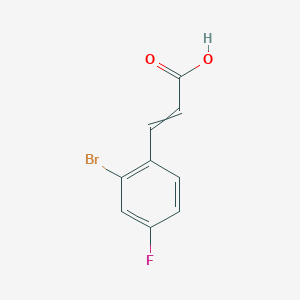 2-Propenoicacid, 3-(2-bromo-4-fluorophenyl)-