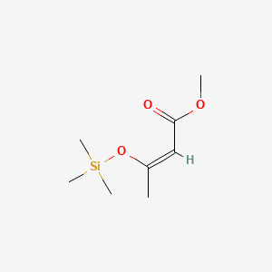 molecular formula C8H16O3Si B7855632 Methyl 3-((trimethylsilyl)oxy)-2-butenoate 