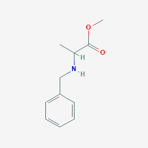 molecular formula C11H15NO2 B7855690 Methyl 2-(benzylamino)propanoate 