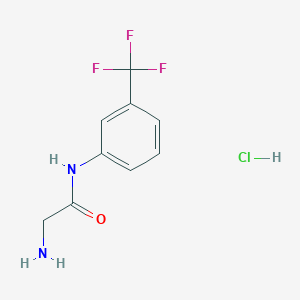 2-amino-N-(3-(trifluoromethyl)phenyl)acetamide hydrochloride