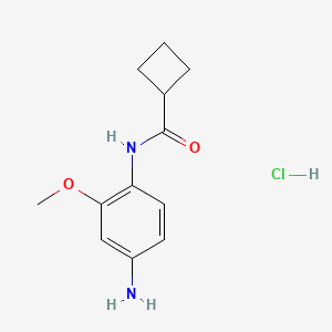 N-(4-amino-2-methoxyphenyl)cyclobutanecarboxamide hydrochloride