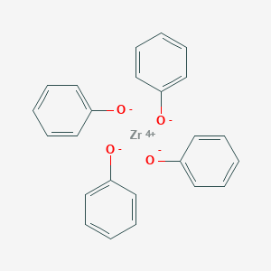 molecular formula C24H20O4Zr2 B078558 Zirconium(2+);tetraphenoxide CAS No. 13242-21-2