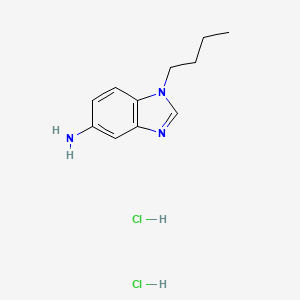 molecular formula C11H17Cl2N3 B7855844 1-butyl-1H-benzo[d]imidazol-5-amine dihydrochloride 