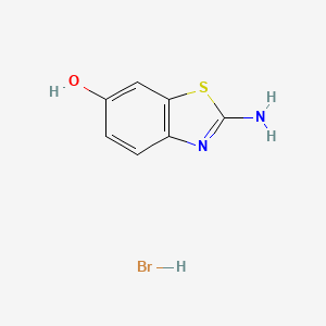 molecular formula C7H7BrN2OS B7855862 2-Aminobenzo[d]thiazol-6-ol hydrobromide 