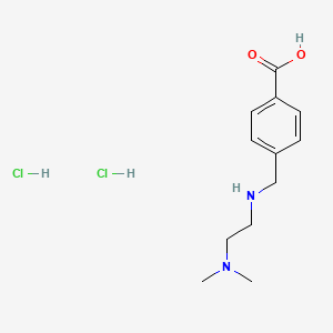 molecular formula C12H20Cl2N2O2 B7855894 4-(((2-(Dimethylamino)ethyl)amino)methyl)benzoic acid dihydrochloride 