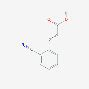 molecular formula C10H7NO2 B7855933 3-(2-Cyanophenyl)prop-2-enoic acid 