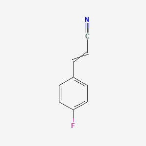 molecular formula C9H6FN B7855969 2-Propenenitrile, 3-(4-fluorophenyl)- 