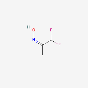 molecular formula C3H5F2NO B7855975 (NZ)-N-(1,1-difluoropropan-2-ylidene)hydroxylamine 