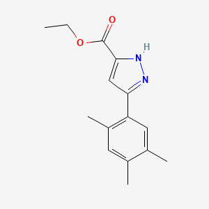 ethyl 3-(2,4,5-trimethylphenyl)-1H-pyrazole-5-carboxylate