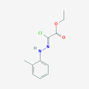 molecular formula C11H13ClN2O2 B7855993 2-氯-2-(2-(邻甲苯基)腙基)乙酸乙酯 
