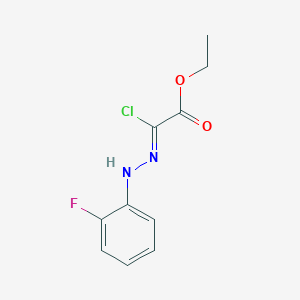 molecular formula C10H10ClFN2O2 B7856003 Ethyl 2-chloro-2-[2-(2-fluorophenyl)hydrazono]-acetate 