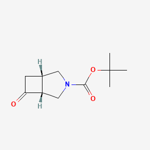 molecular formula C11H17NO3 B7856031 cis-tert-Butyl 6-oxo-3-azabicyclo[3.2.0]heptane-3-carboxylate 