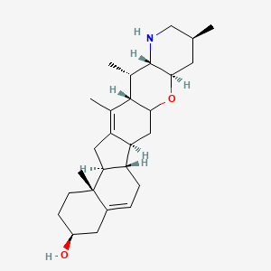 molecular formula C27H41NO2 B7856052 (3S,6aS,6bS,8aR,10S,12aS,13S,13aS,15aS,15bR)-10,13,14,15b-tetramethyl-1,2,3,4,6,6a,6b,7,7a,8a,9,10,11,12,12a,13,13a,15,15a,15b-icosahydrobenzo[4',5']indeno[2',1':6,7]chromeno[3,2-b]pyridin-3-ol 