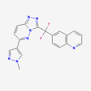 molecular formula C19H13F2N7 B7856064 Jnj-38877605 CAS No. 1072116-03-0