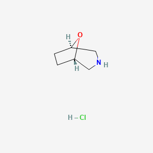molecular formula C6H12ClNO B7856147 (1R,5S)-8-氧杂-3-氮杂双环[3.2.1]辛烷盐酸盐 