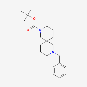 molecular formula C21H32N2O2 B7856159 8-Benzyl-2,8-diaza-spiro[5.5]undecane-2-carboxylic acid tert-butyl ester CAS No. 1206970-61-7