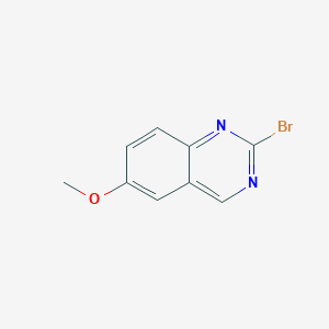 molecular formula C9H7BrN2O B7856218 2-Bromo-6-methoxyquinazoline 