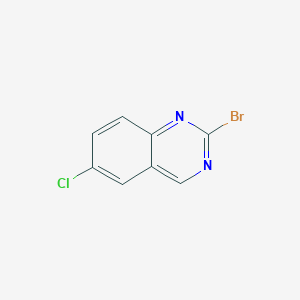 molecular formula C8H4BrClN2 B7856220 2-Bromo-6-chloroquinazoline 