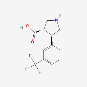 (3S,4R)-4-(3-(Trifluoromethyl)phenyl)pyrrolidine-3-carboxylic acid