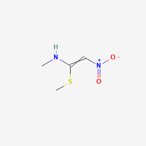 molecular formula C4H8N2O2S B7856334 N-Methyl-1-(methylthio)-2-nitroethenamine 