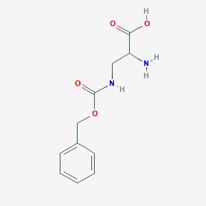molecular formula C11H14N2O4 B7856362 2-Amino-3-benzyloxycarbonylaminopropionic acid 