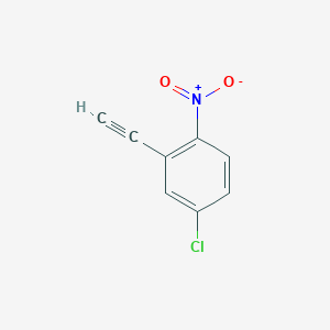 molecular formula C8H4ClNO2 B7856390 4-Chloro-2-ethynyl-1-nitrobenzene CAS No. 860687-65-6