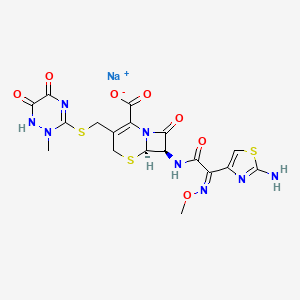 molecular formula C18H17N8NaO7S3 B7856407 CID 9570832 