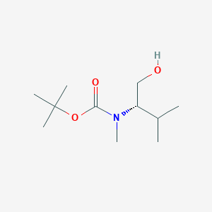 molecular formula C11H23NO3 B7856433 (S)-tert-Butyl (1-hydroxy-3-methylbutan-2-yl)(methyl)carbamate 