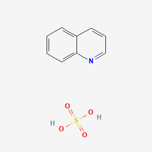 molecular formula C9H7N. H2SO4<br>C9H9NO4S B7856460 Quinoline sulfate CAS No. 41949-04-6
