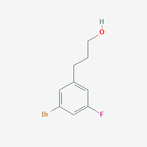 molecular formula C9H10BrFO B7856487 3-(3-Bromo-5-fluorophenyl)propan-1-OL 