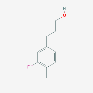molecular formula C10H13FO B7856489 3-(3-Fluoro-4-methylphenyl)propan-1-OL 