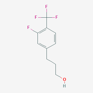 molecular formula C10H10F4O B7856492 3-(3-Fluoro-4-trifluoromethyl-phenyl)-propan-1-ol 