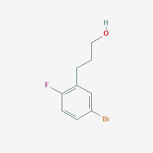 molecular formula C9H10BrFO B7856501 3-(5-Bromo-2-fluoro-phenyl)-propan-1-ol 