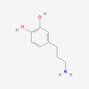 molecular formula C9H13NO2 B7856506 4-(3-氨基丙基)苯-1,2-二醇 