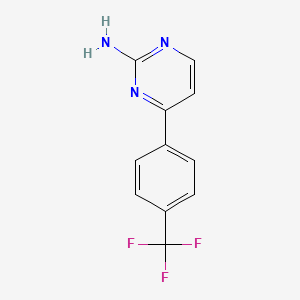 molecular formula C11H8F3N3 B7856678 4-(4-(Trifluoromethyl)phenyl)pyrimidin-2-amine 