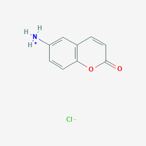 molecular formula C9H8ClNO2 B7856736 Coumarin, 6-amino-, hydrochloride 