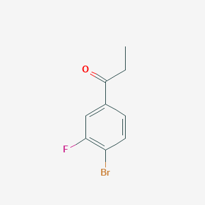 B7856742 1-(4-Bromo-3-fluorophenyl)propan-1-one CAS No. 916792-04-6