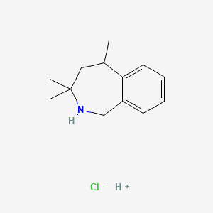 Hydron;3,3,5-trimethyl-1,2,4,5-tetrahydro-2-benzazepine;chloride