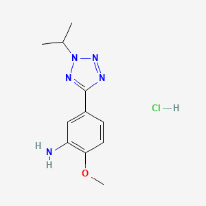 molecular formula C11H16ClN5O B7856878 C11H16ClN5O 