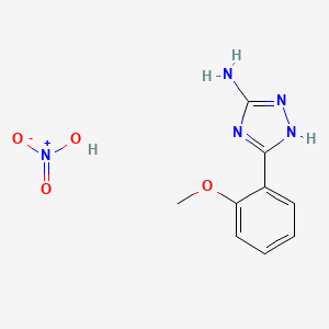 molecular formula C9H11N5O4 B7856889 5-(2-methoxyphenyl)-1H-1,2,4-triazol-3-amine nitrate 