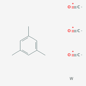 molecular formula C12H12O3W B078569 Tricarbonyl((1,2,3,4,5,6-eta)-1,3,5-trimethylbenzene)tungsten CAS No. 12129-69-0