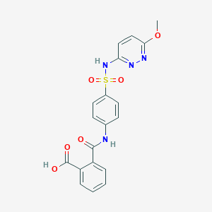 molecular formula C19H16N4O6S B078570 Phthalylsulfapyridazine CAS No. 13010-46-3