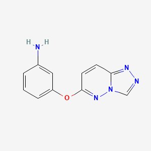 molecular formula C11H9N5O B7857071 3-([1,2,4]Triazolo[4,3-b]pyridazin-6-yloxy)aniline 