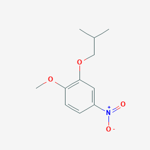 molecular formula C11H15NO4 B7857177 1-Methoxy-2-(2-methylpropoxy)-4-nitrobenzene 