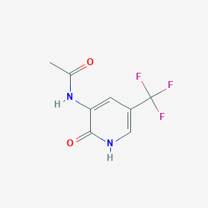 molecular formula C8H7F3N2O2 B7857274 3-Acetylamino-2-hydroxy-5-(trifluoromethyl)pyridine 