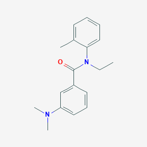 molecular formula C18H22N2O B7857283 3-(dimethylamino)-N-ethyl-N-(2-methylphenyl)benzamide 
