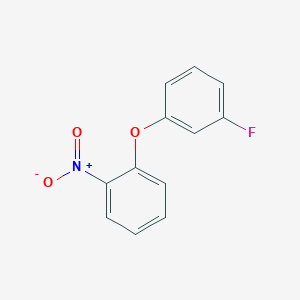 molecular formula C12H8FNO3 B7857303 1-(3-Fluorophenoxy)-2-nitro-benzene 