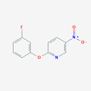 molecular formula C11H7FN2O3 B7857357 2-(3-Fluorophenoxy)-5-nitropyridine 