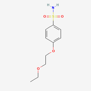 molecular formula C10H15NO4S B7857380 4-(2-Ethoxyethoxy)benzene-1-sulfonamide 